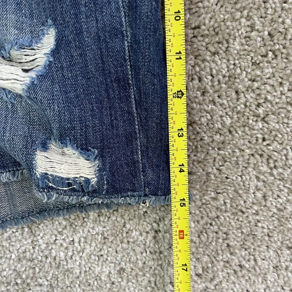 American Eagle Outfitters Denim Shorts Womens 10 34W Blue Distressed Cutoff